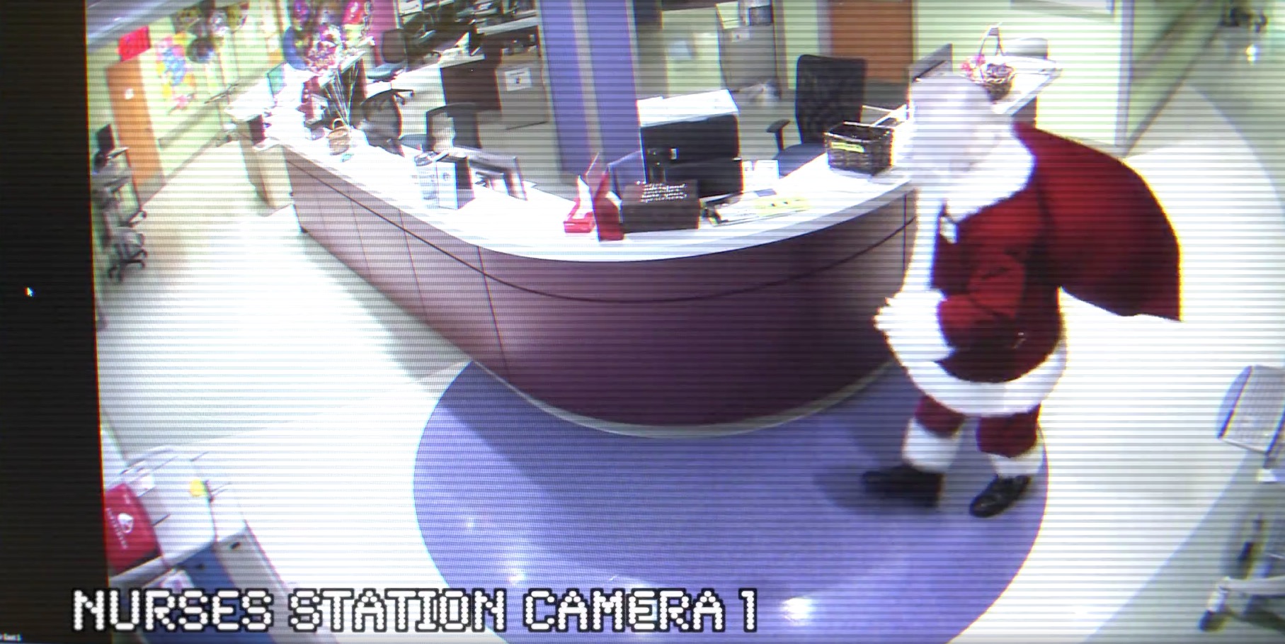 santa security camera video